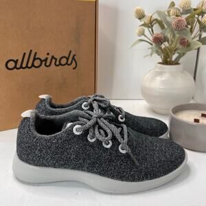 Allbirds Wool Runner Lace-up Sneakers Gray Athletic Low Top Women 9 NWB